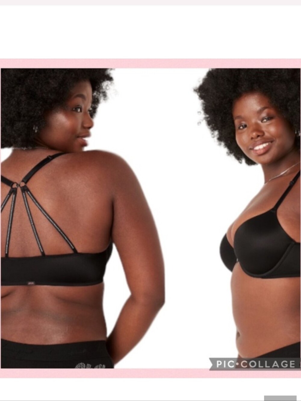 Victoria’s Secret Black Crisscross Bra Size 34A Worn 1X